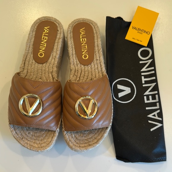 Valentino Shoes - New Valentino By Mario Valentino Brown Espadrilles Chic Comfort. Size 37.